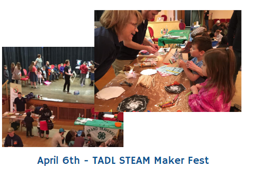 Newton's Road help plan and engage students at the annual TADL MakerFest event as part of the STEAM/Maker Alliance. Attendance tripled from 400 in 2019 to 1200 in 2020!